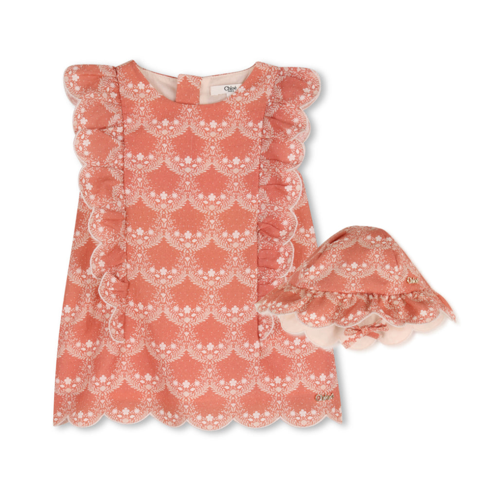 Chloé Kids Dress and Hat Set