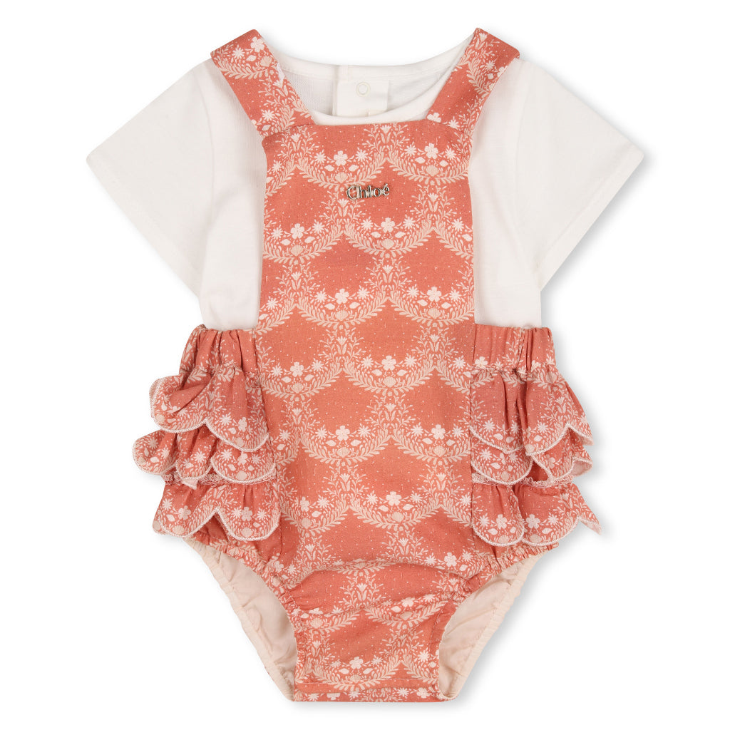 Chloé Kids Overalls and T-shirt Set