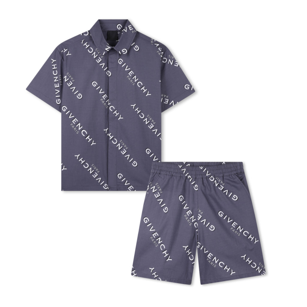Givenchy Kids Shirt and Shorts Set