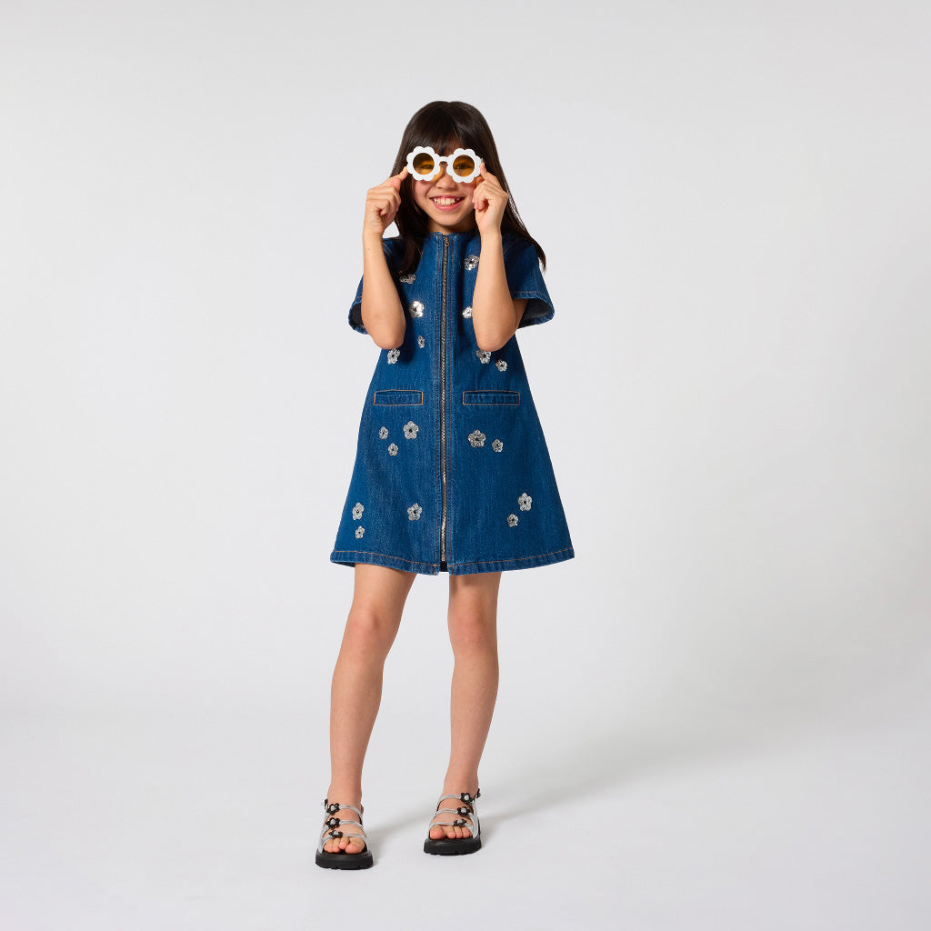 Little Marc Jacobs Daises Denim Dress