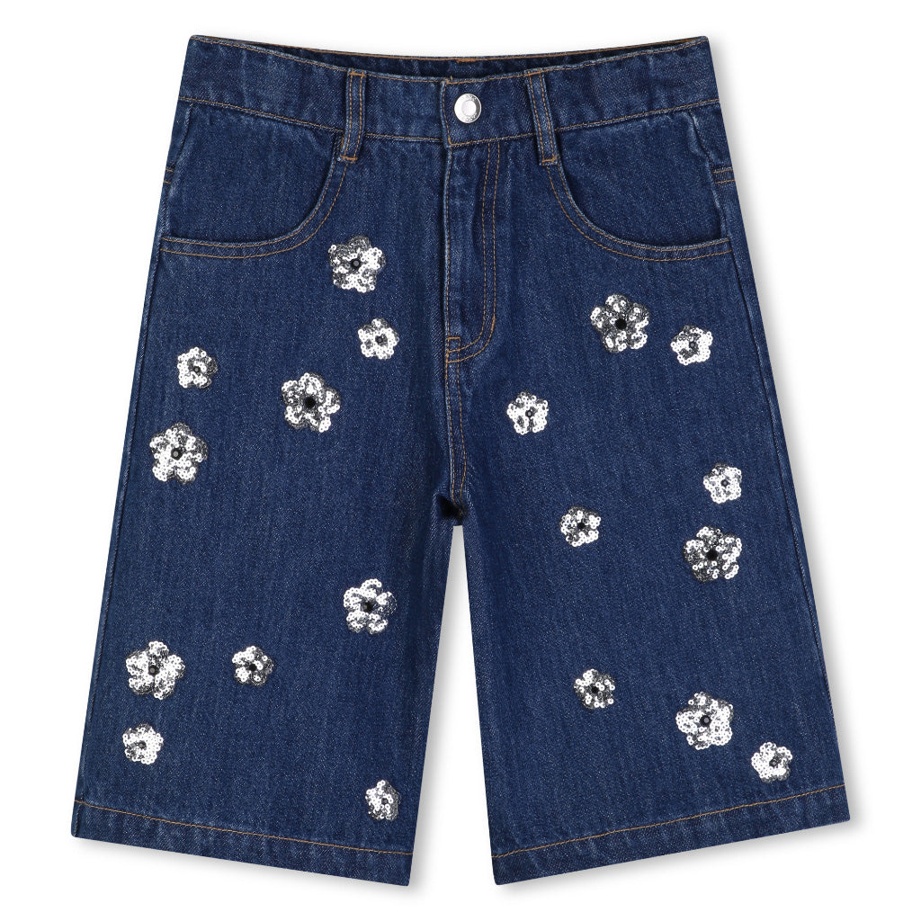 Marc Jacobs Kids Daises Denim Shorts