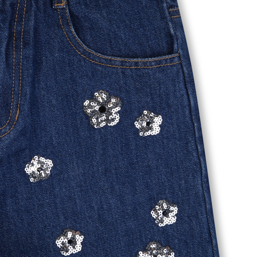 Marc Jacobs Kids Daises Denim Shorts