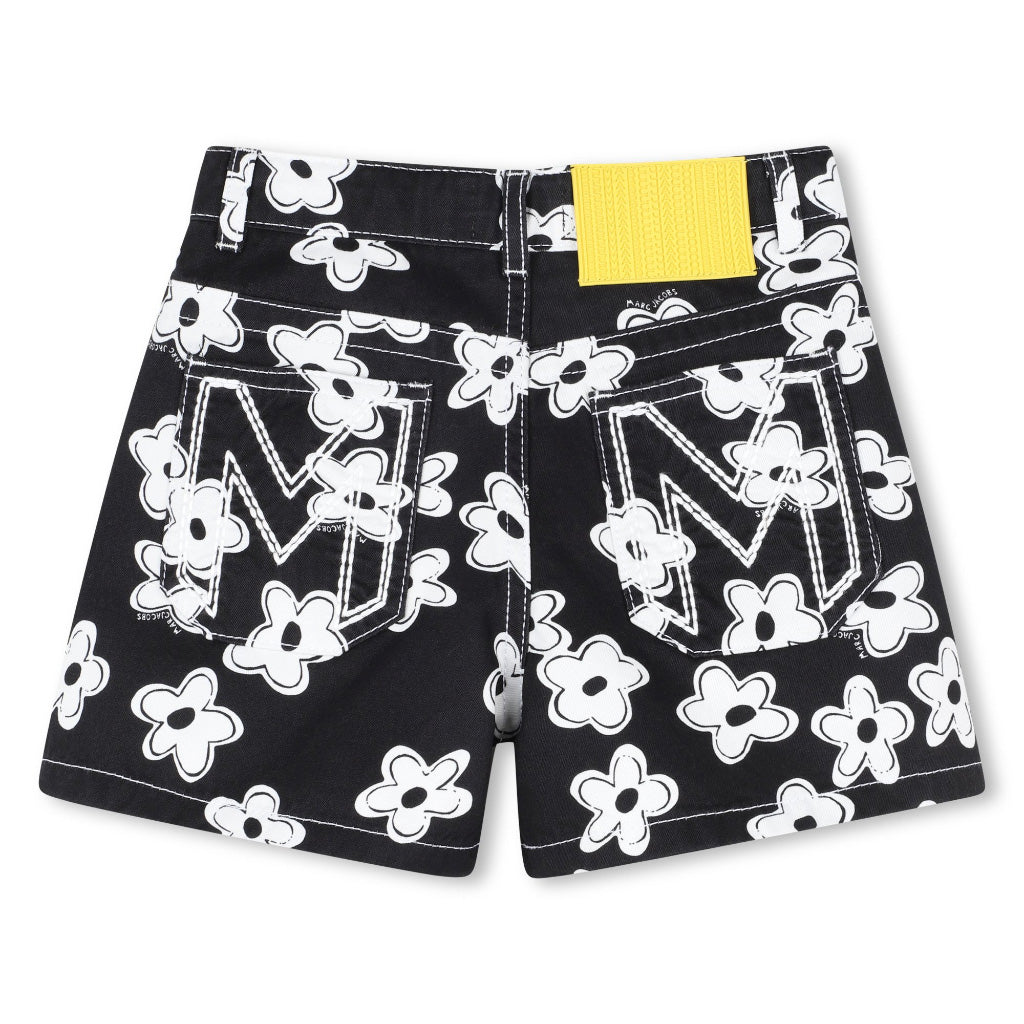 Little Marc Jacobs Daises Cotton Shorts