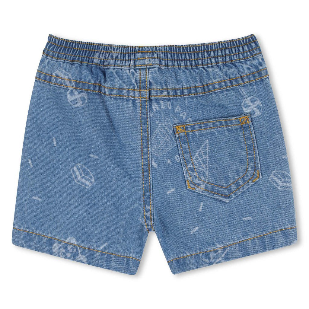 Kenzo Kids Panda Denim Shorts