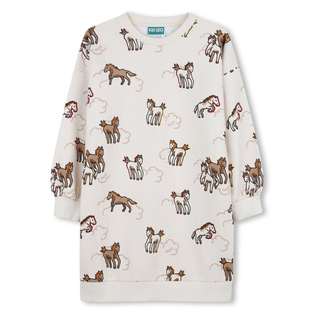 Kenzo Kids Horse Pattern Dress