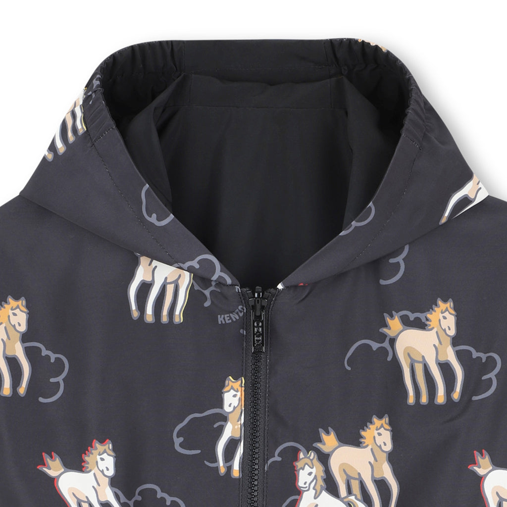 Kenzo Kids Horse Hooded Windbreaker