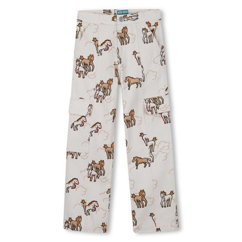 Kenzo Kids Horse Pattern Trousers