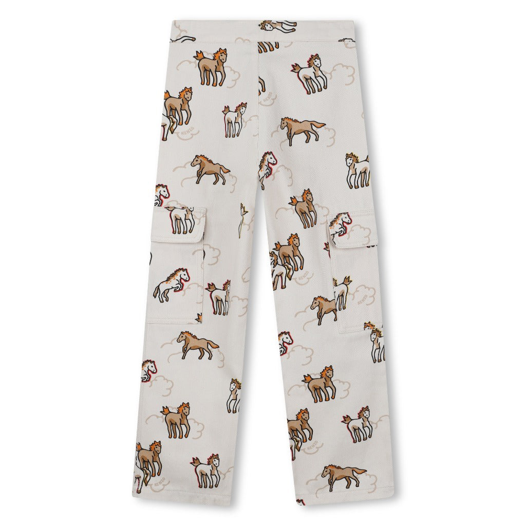 Kenzo Kids Horse Pattern Trousers