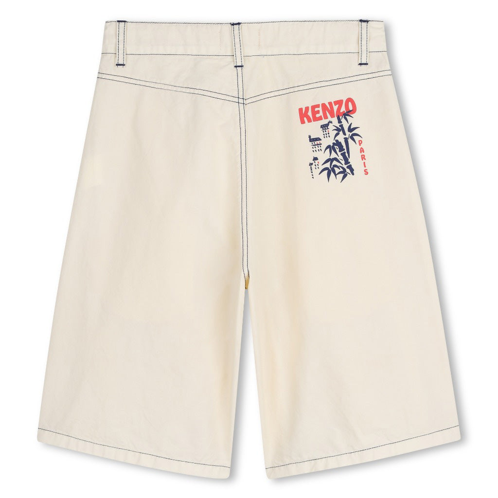 Kenzo Kids Logo Bermuda Shorts