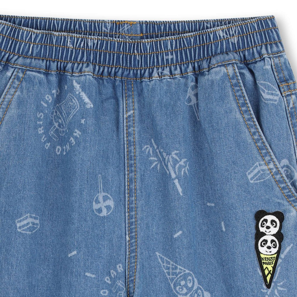 Kenzo Kids Panda Bermuda Shorts