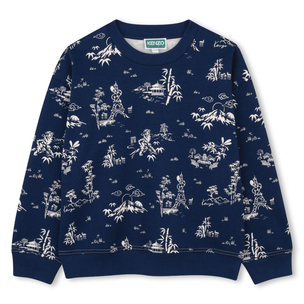 Kenzo Kids Bamboo Pattern Sweatshirt