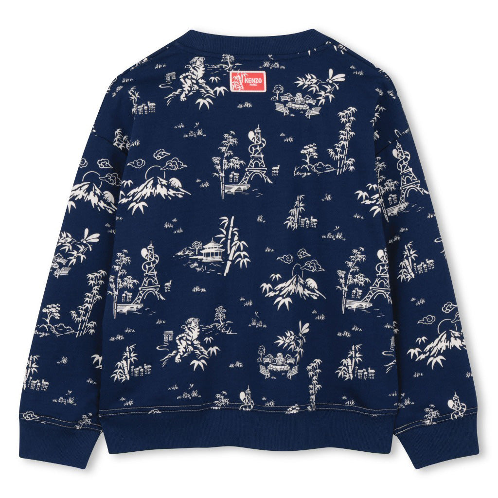 Kenzo Kids Bamboo Pattern Sweatshirt