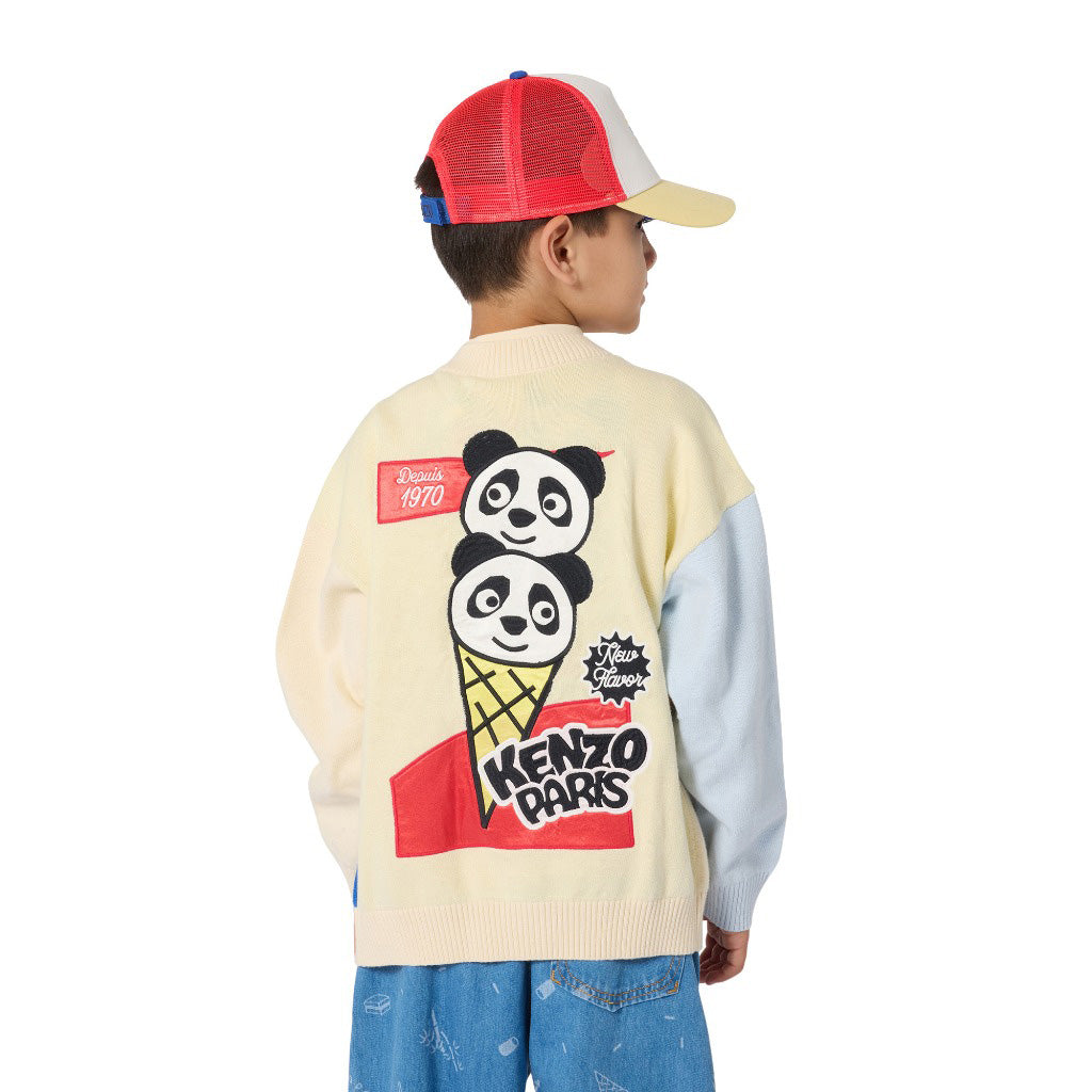 Kenzo Kids Logo Knitted Cardigan