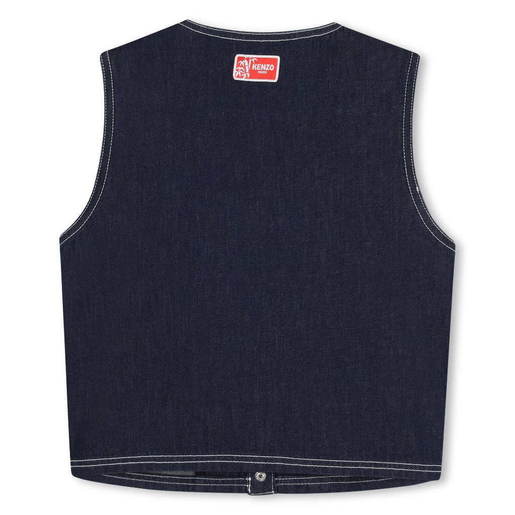 Kenzo Kids Denim Sleeveless Jacket