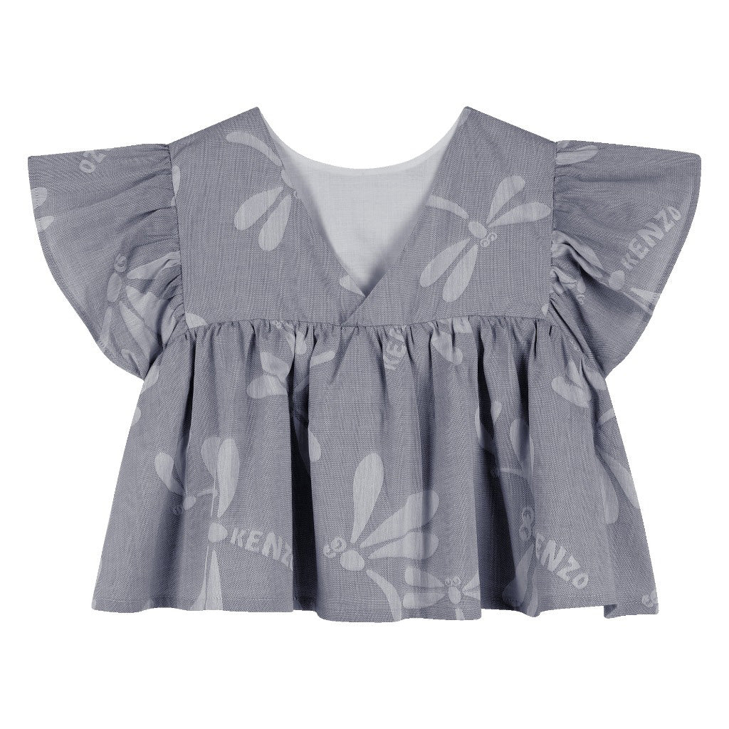 Kenzo Kids Dragonfly Pattern Blouse