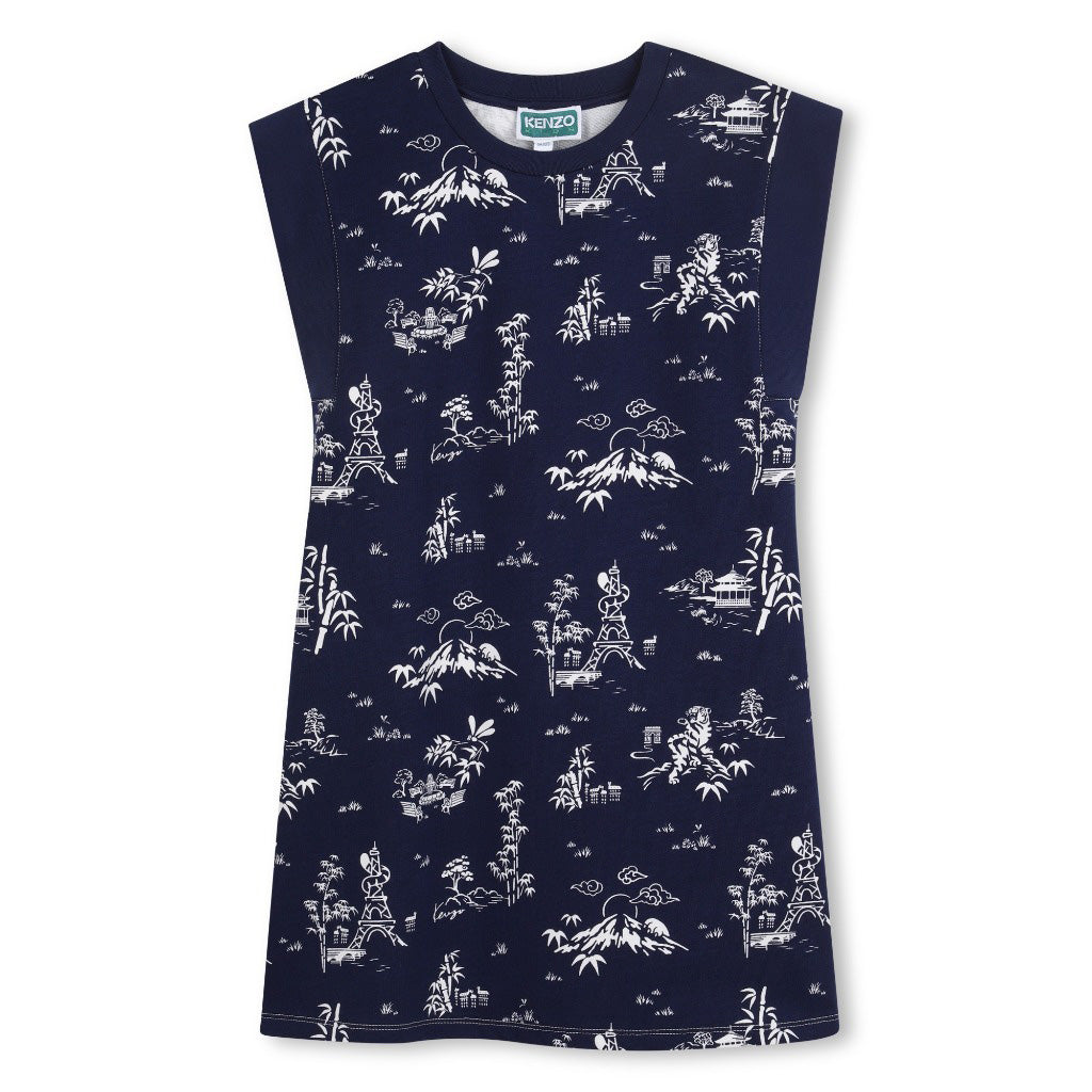 Kenzo Kids Bamboo Pattern Dress