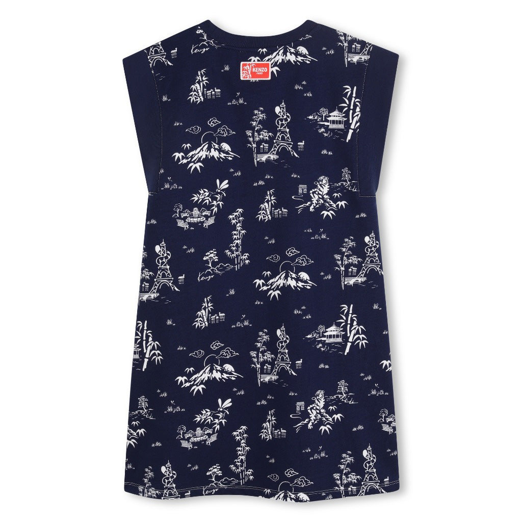 Kenzo Kids Bamboo Pattern Dress