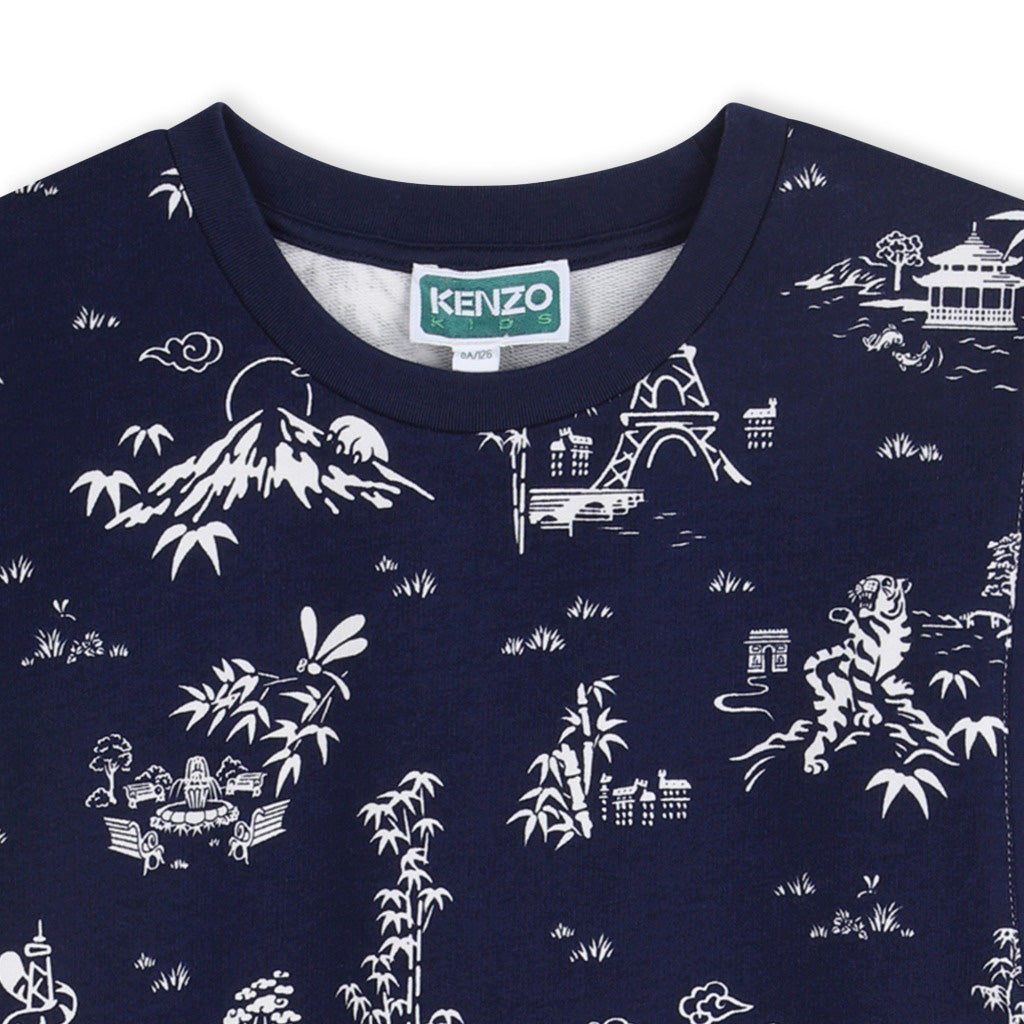 Kenzo Kids Bamboo Pattern Dress