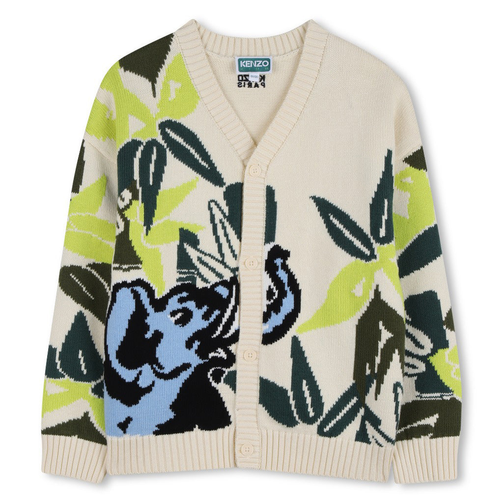 Kenzo Kids Elephant Knitted Cardigan