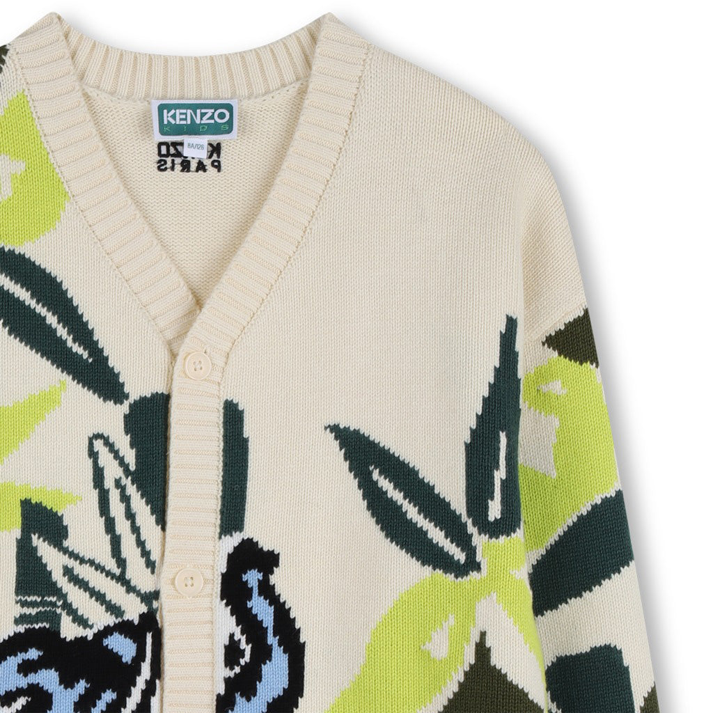 Kenzo Kids Elephant Knitted Cardigan
