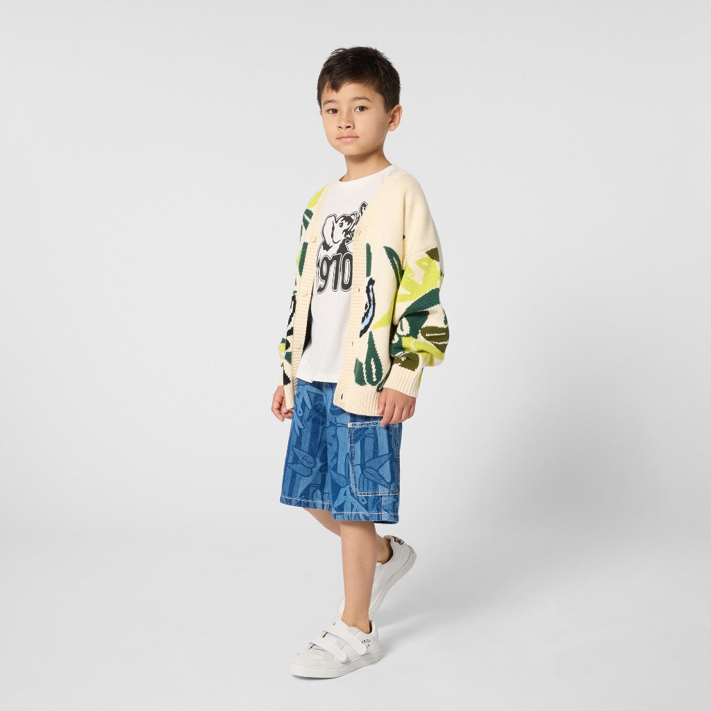 Kenzo Kids Elephant Knitted Cardigan