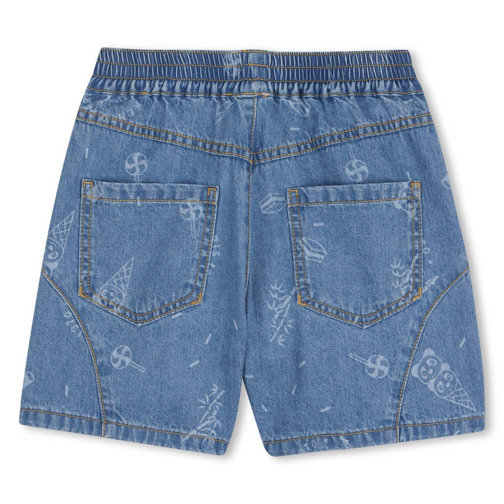 Kenzo Kids Panda Denim Shorts