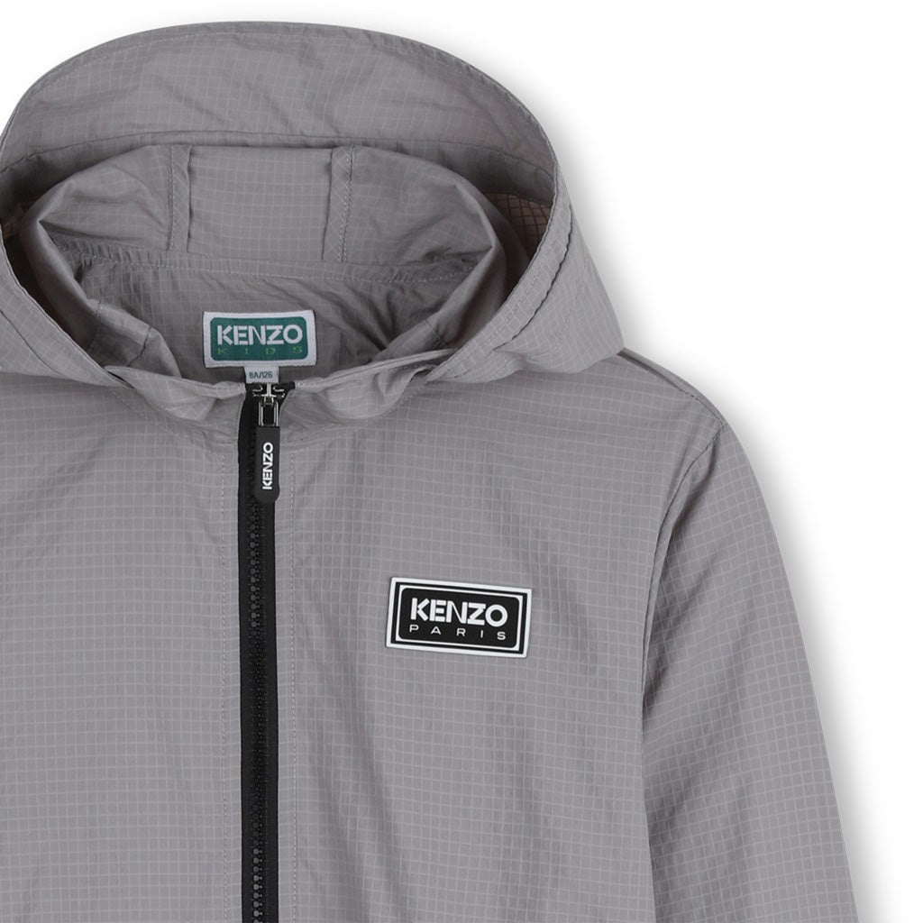 Kenzo Kids Logo Hooded Windbreaker