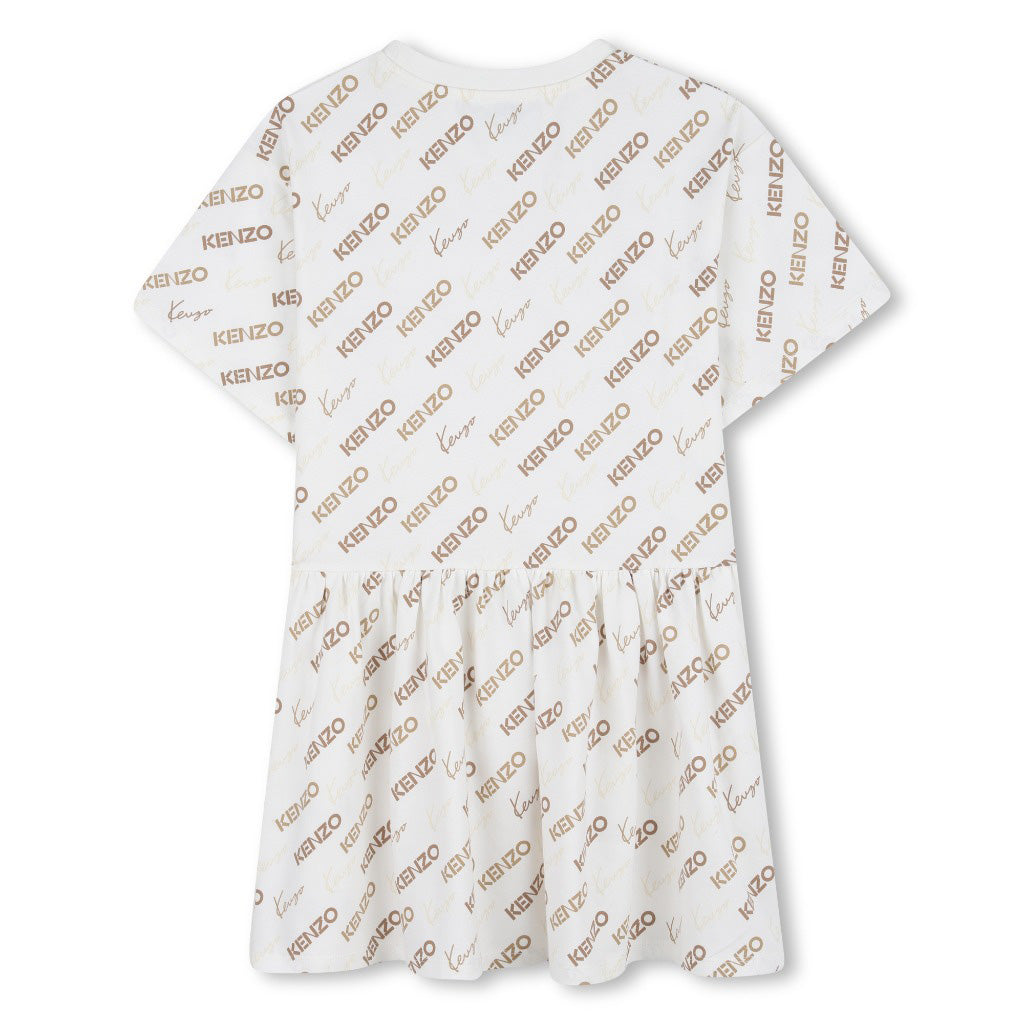 Kenzo Kids Logo Pattern Dress