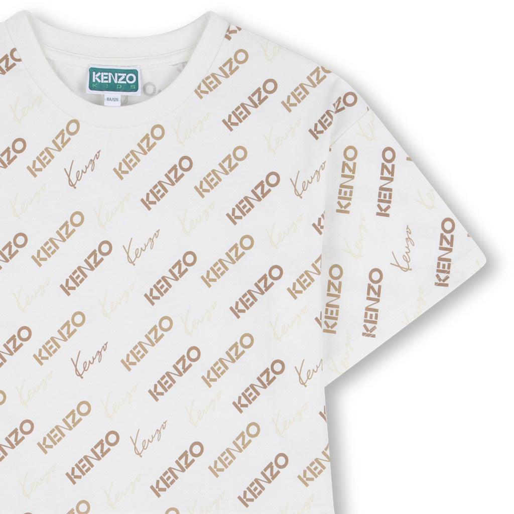 Kenzo Kids Logo Pattern Dress