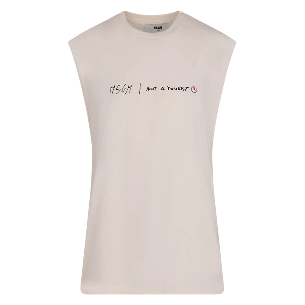 MSGM Kids Logo Tank Top