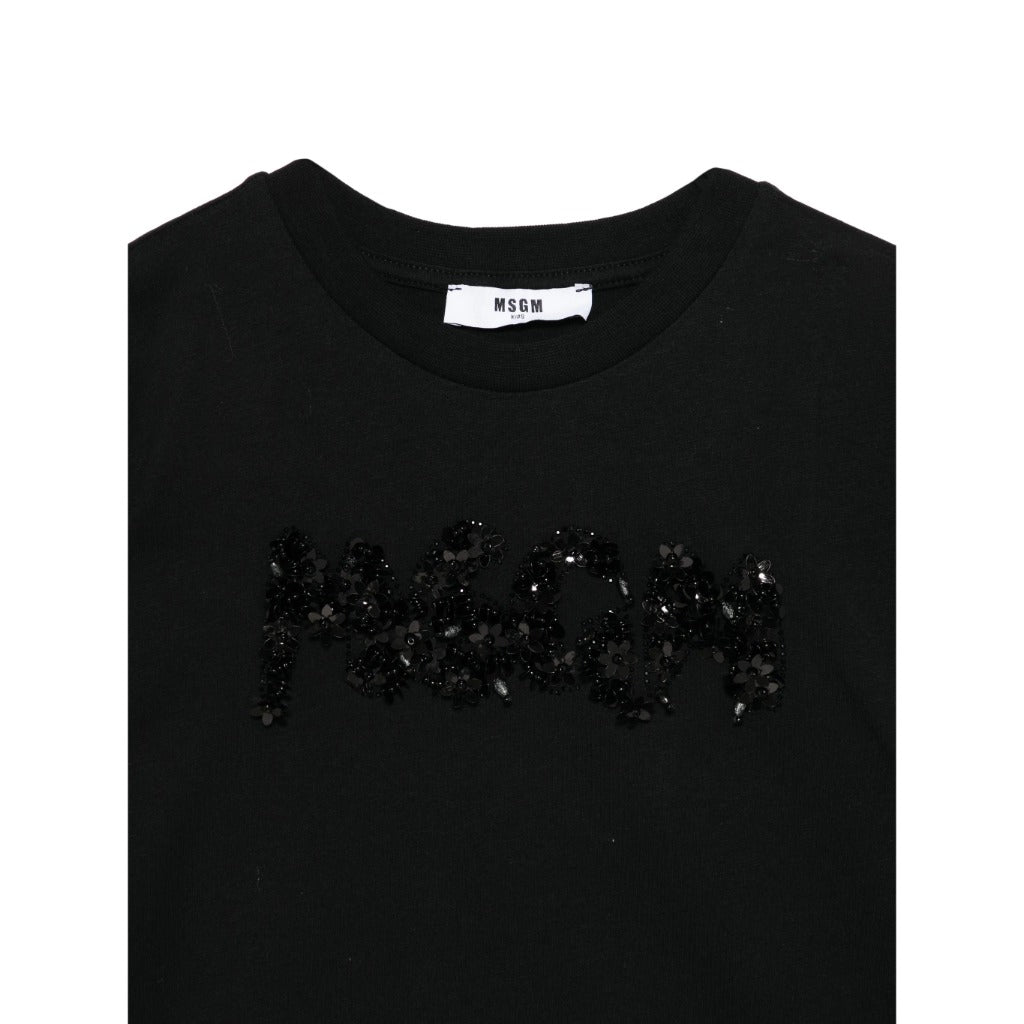 MSGM Kids Hand Embroidery T-shirt