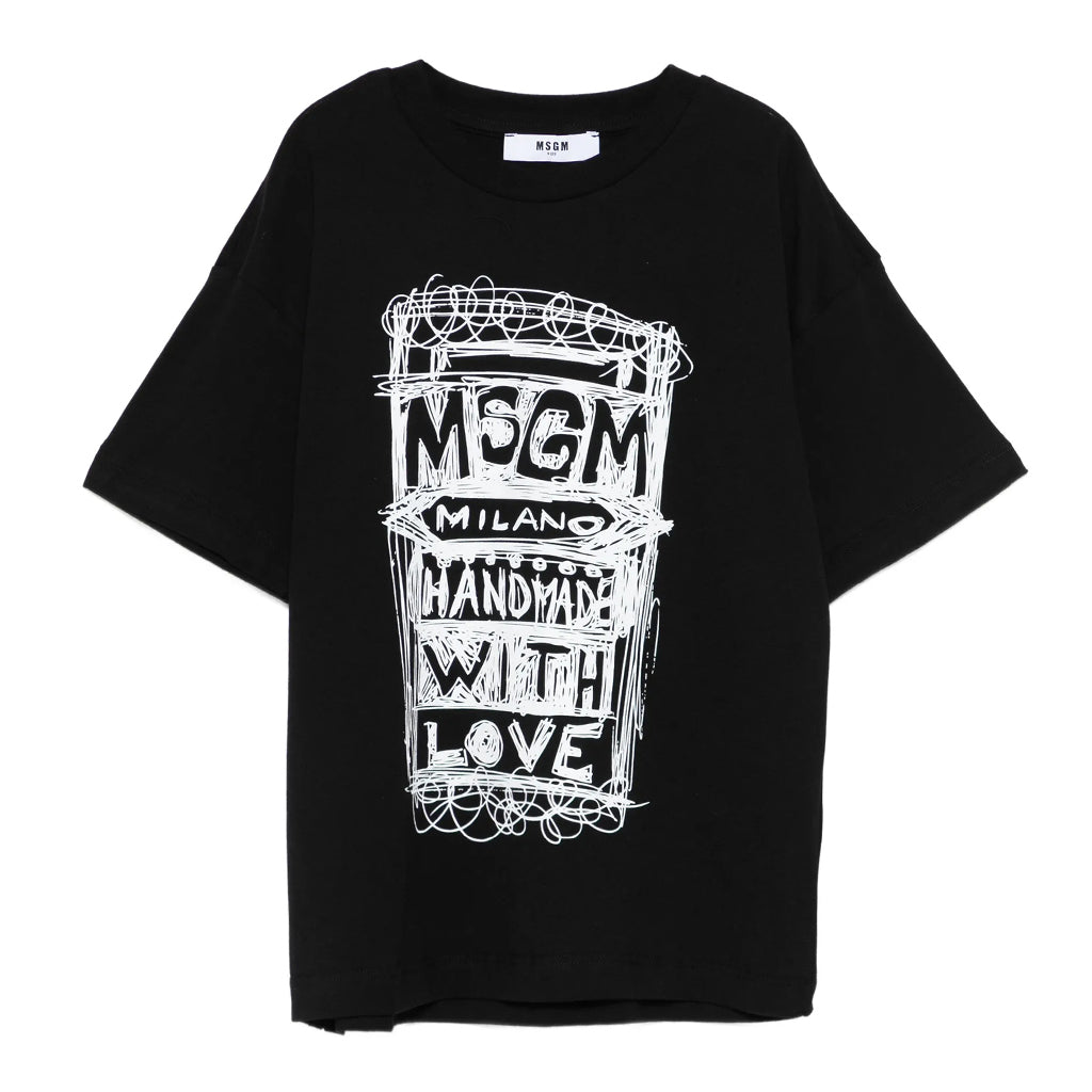 MSGM Kids Washed Graphic T-shirt