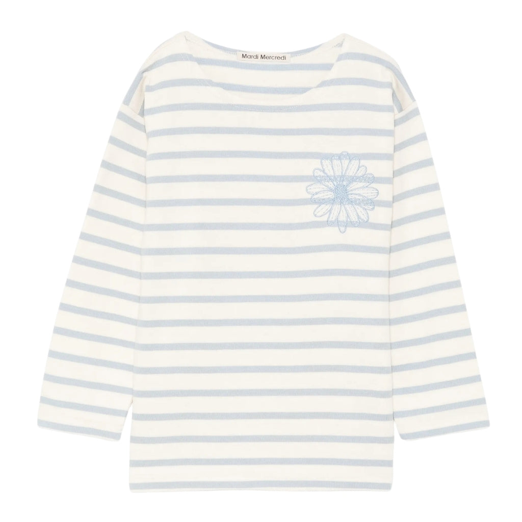 Mardi Mercredi Les Petits Kids Tshirt Long Sleeve Stripe