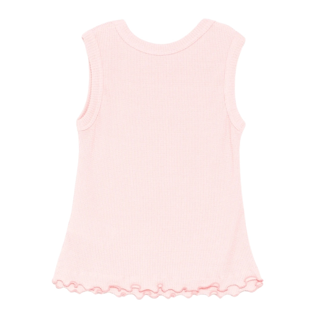 Mardi Mercredi Les Petits Kids Waffle Sleeveless Flowermardi Frill