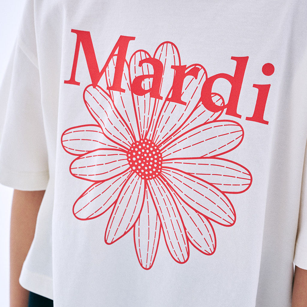 Mardi Mercredi Les Petits Kids Cropped Tshirt Flowermardi