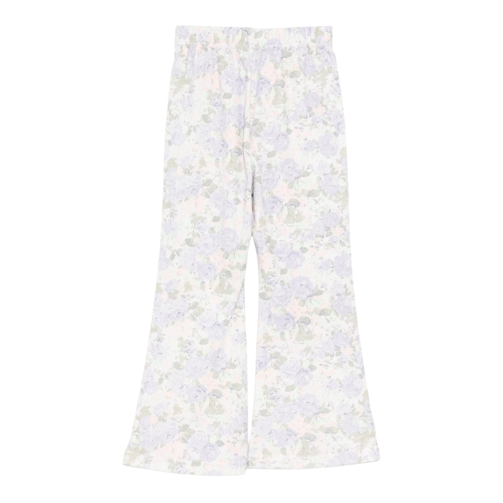 Mardi Mercredi Les Petits Kids Waffle Flare Fit Pants Fleur