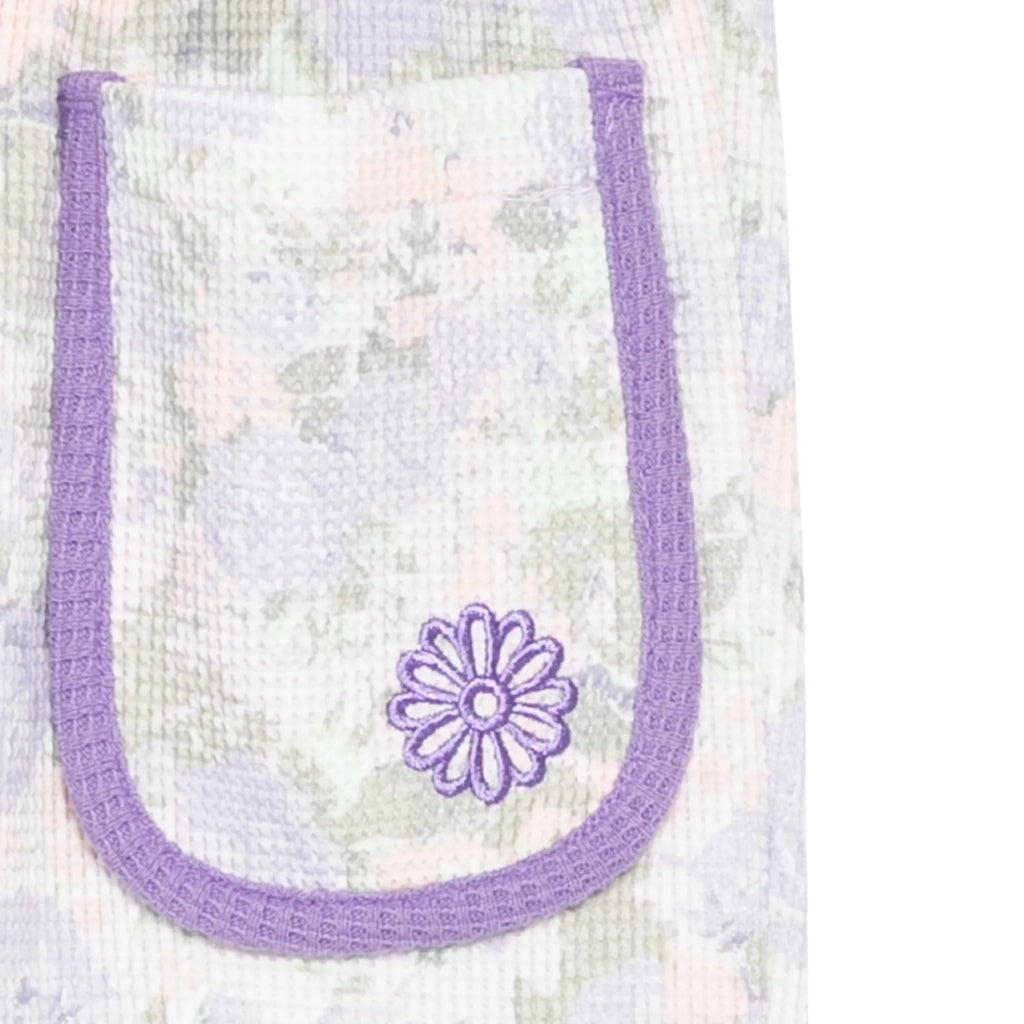 Mardi Mercredi Les Petits Kids Waffle Flare Fit Pants Fleur