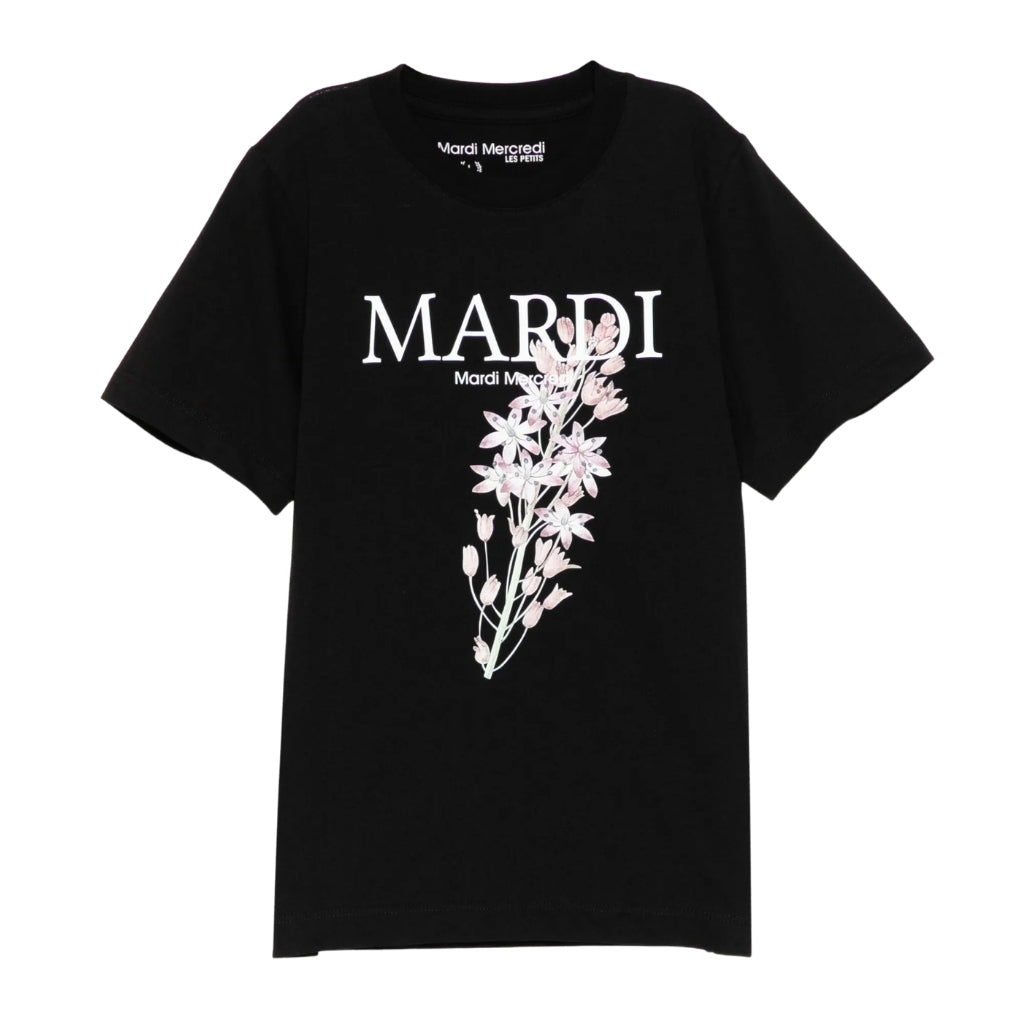 Mardi Mercredi Les Petits Kids Tshirt Lilies 01