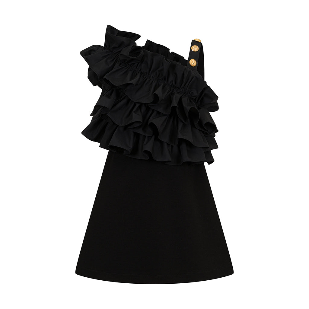 Balmain Kids Ruffle Dress