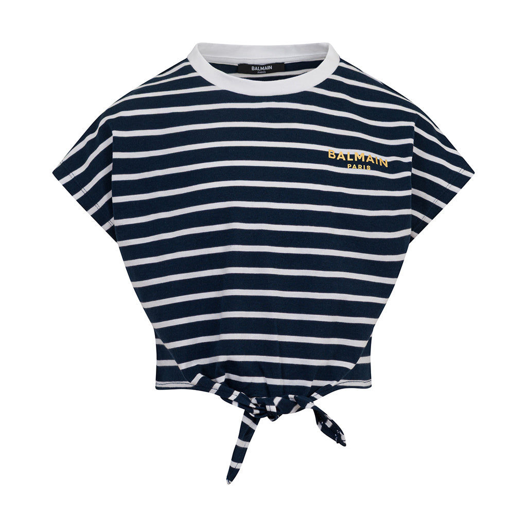 Balmain Kids Stripey T-Shirt
