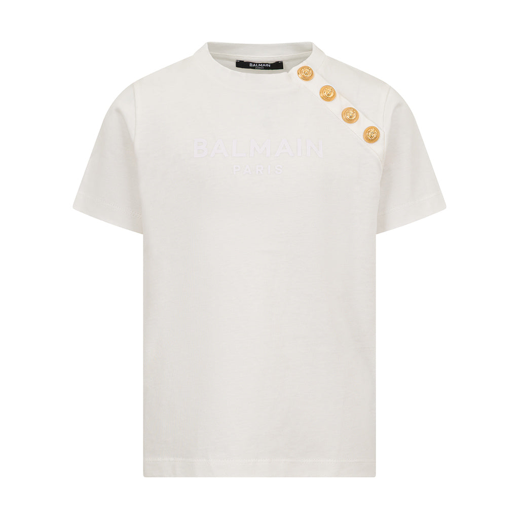 Balmain Kids T-Shirt With Buttons