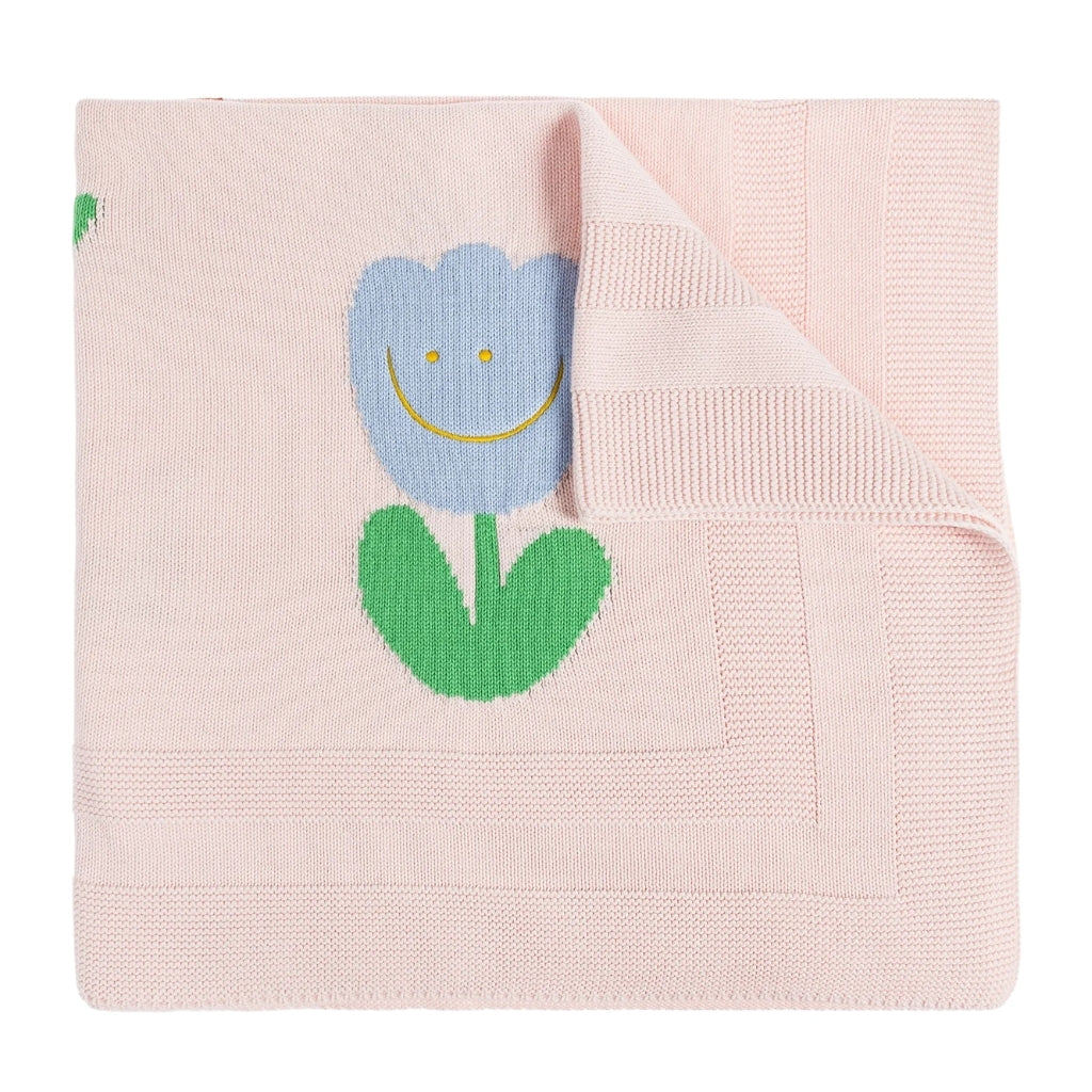 Stella McCartney Kids Flowers Knit Blanket