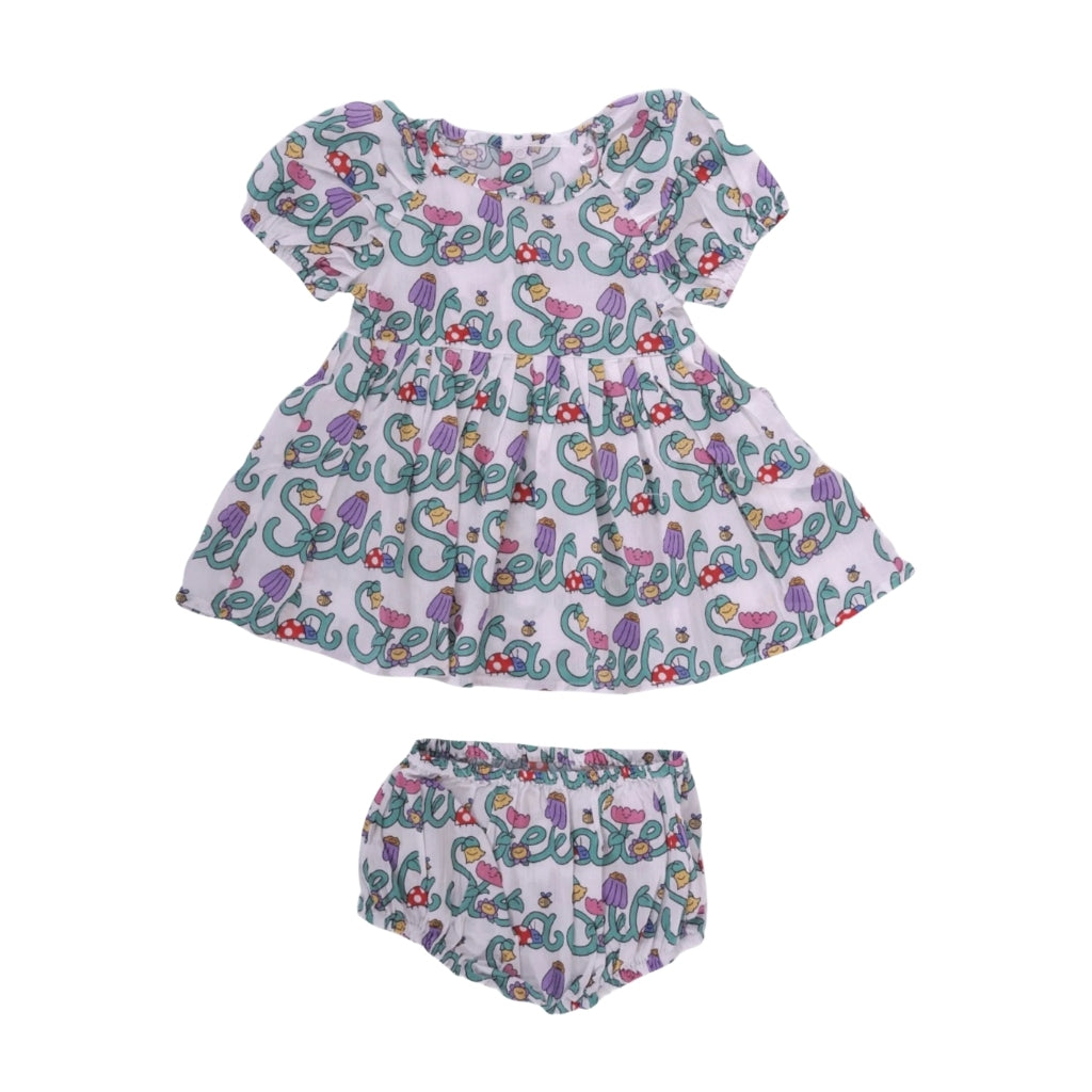 Stella McCartney Kids Logo Dress And Bloomers Set