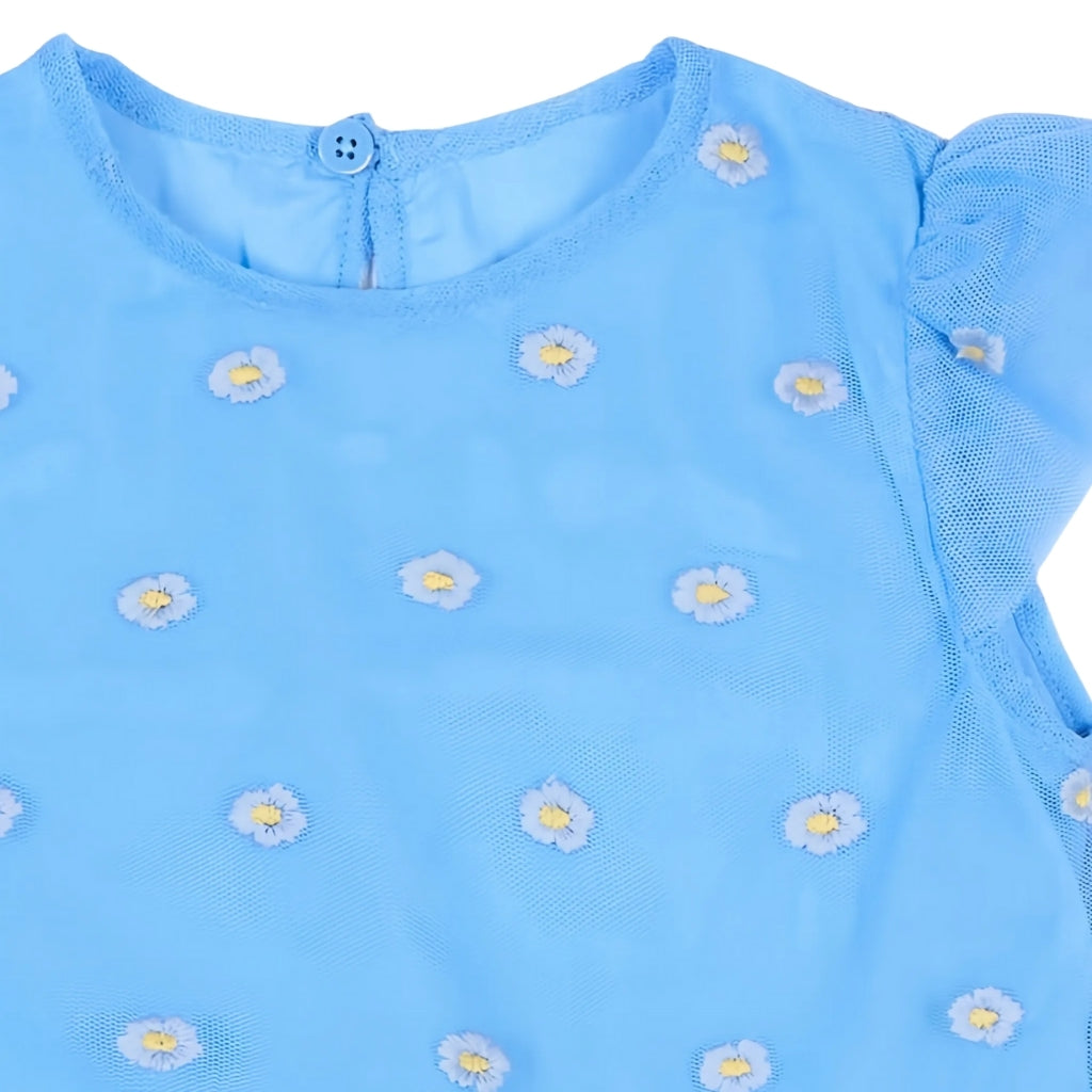 Stella McCartney Kids Embroidered Tulle Dress
