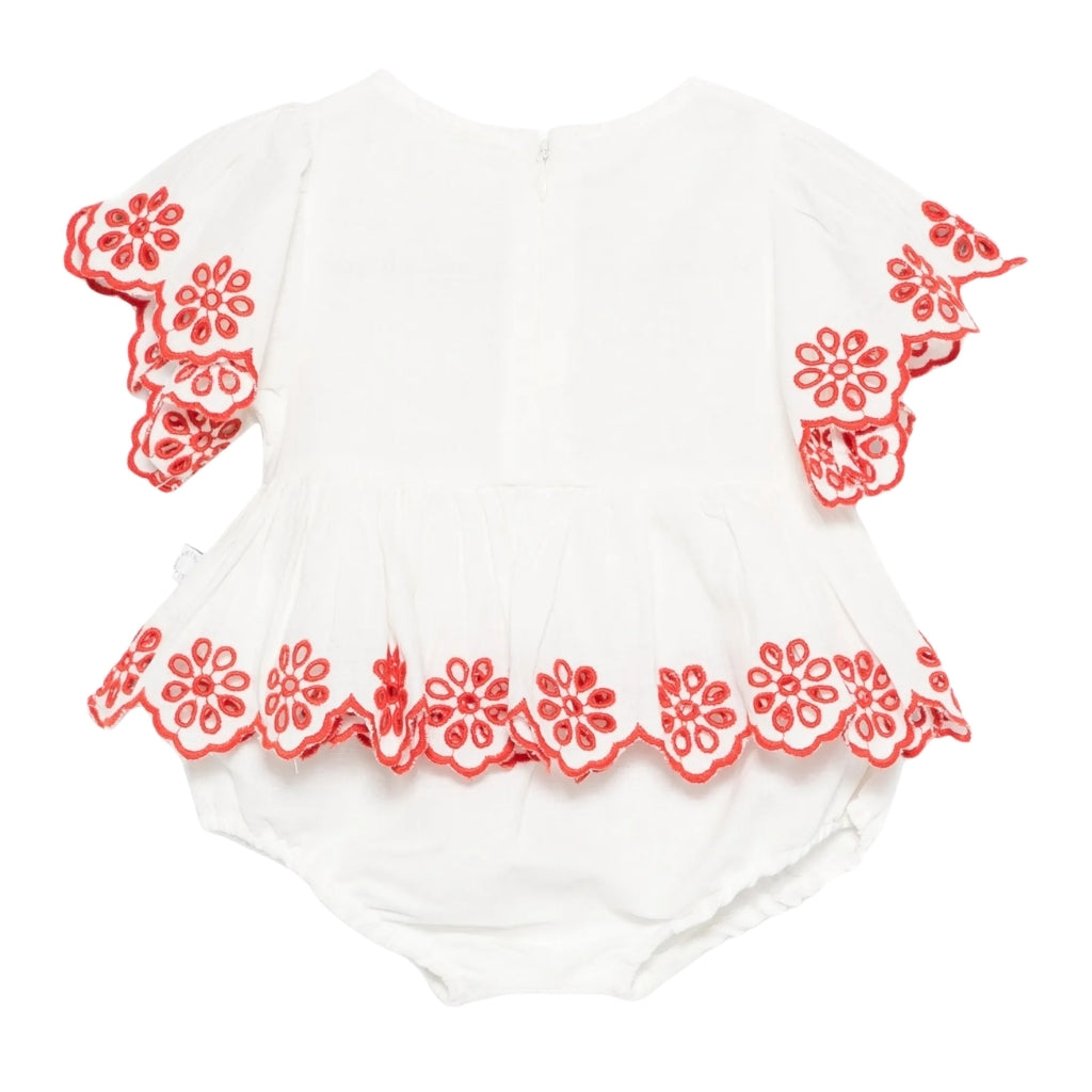 Stella McCartney Kids Linen Mix Top And Bloomers Set