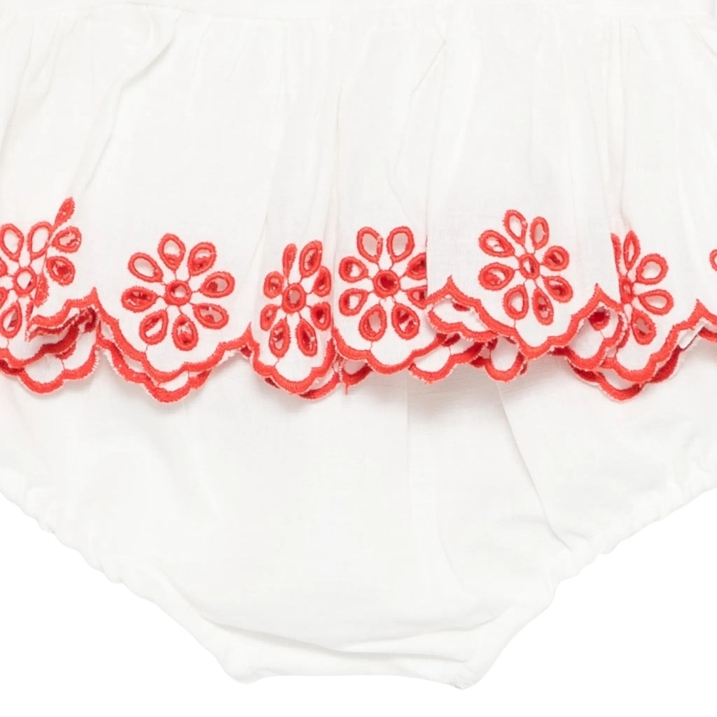 Stella McCartney Kids Linen Mix Top And Bloomers Set