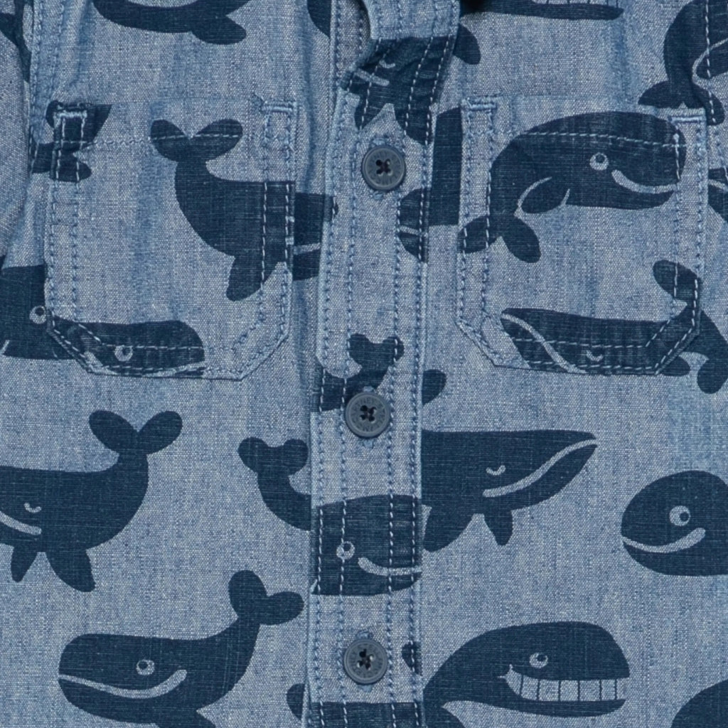 Stella McCartney Kids Chambray Whale Shirt