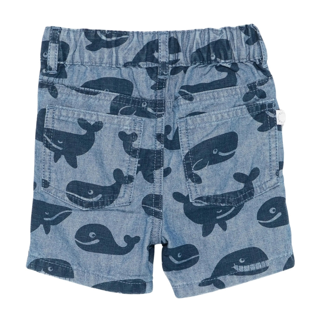 Stella McCartney Kids Chambray Whale Shorts