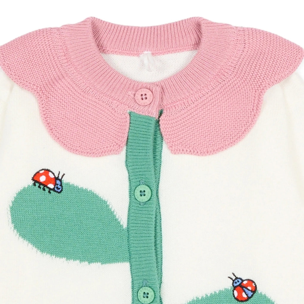 Stella McCartney Kids Flower Knit Cardigan