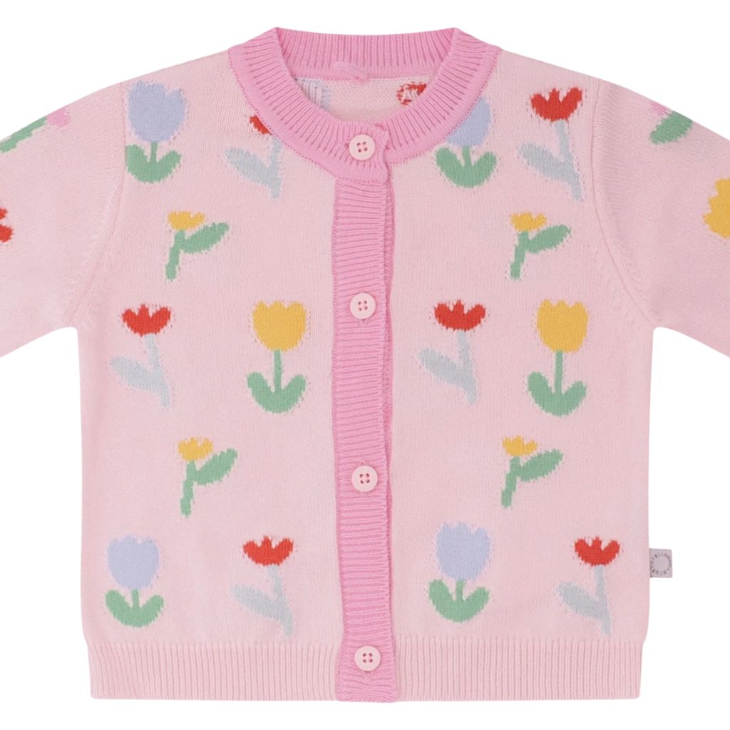 Stella McCartney Kids Flowers Knit Cardigan
